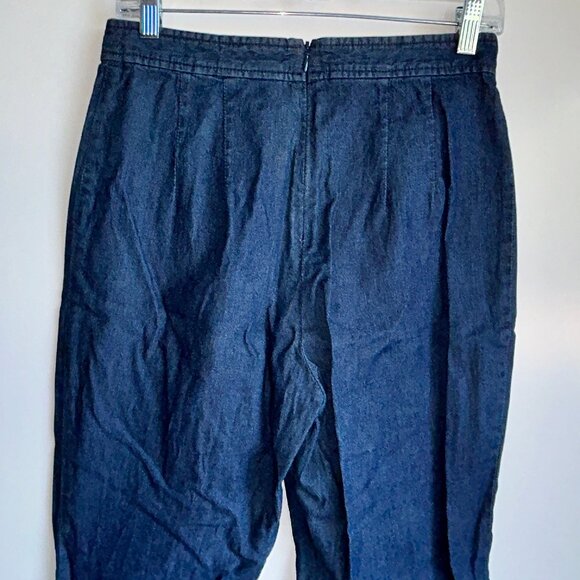 FREE PEOPLE Bootcut Flare Cropped Back Zip Denim Jeans Size 6 - Picture 4 of 11